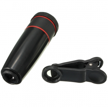12X Zoom Clip-on-Telefon-Teleskop-Kamera-Objektiv für Tele iPhone Samsung HTC Smartphone