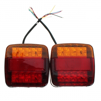 12V Anhänger LKW 20 LED Rückleuchte Blinker Brems Nummernschild Licht Lampe