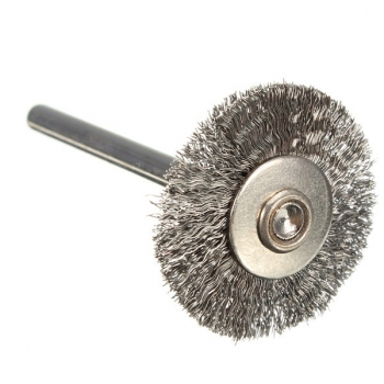 10pcs 22mm Stahldraht Rad Bürste für Dremel Präzisionswerkzeuge