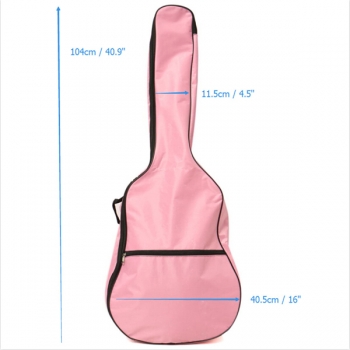 Nylon Pink Guitar Schulter Handbeutel für Folk Acoustic Guitar 39 40 41 Inch