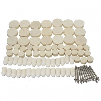88pcs Filz Polierscheiben Buff Pad mit Dorn zum Rotary Dremel