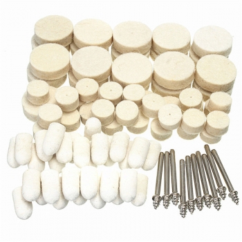 88pcs Filz Polierscheiben Buff Pad mit Dorn zum Rotary Dremel