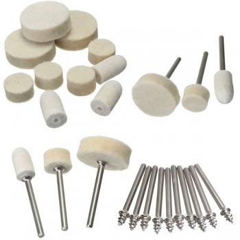 88pcs Filz Polierscheiben Buff Pad mit Dorn zum Rotary Dremel