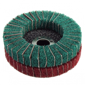 100mm 120/240 Grit Nylon Faser Rad schleif Rauen Disc