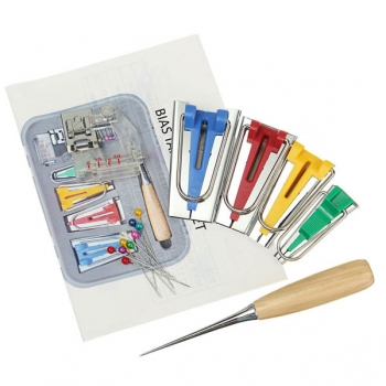 DIY Nähen Patchwork Schrägband Maker Tool Kit Nähmaschine Binder Nähfuß Fitting