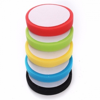 5pcs 6 Zoll Flach Sponge Polieren Polieren Pad Kit für Auto Poliermittel