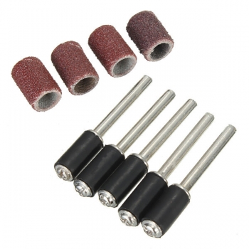 92pcs 1/4 Zoll Schleifbänder Drums Sleeves 60 120 240 320 Grit mit 5 Dorn