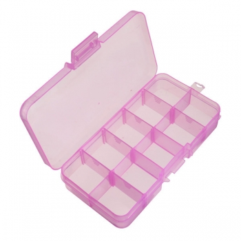 10 Slots Abnehmbare Pill Box Einstellbare Nagel Dekoration Fall Cosmetic Organizer Fach Lagerung