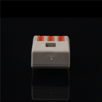 5pcs 3P Elektro Kabel Draht Verbindungswiederverwendbare Federhebel Terminal Block