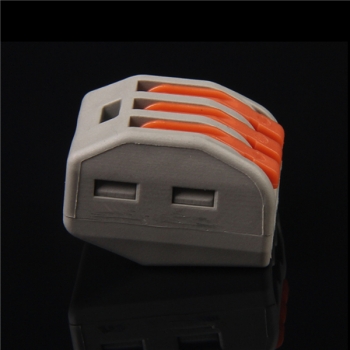 5pcs 3P Elektro Kabel Draht Verbindungswiederverwendbare Federhebel Terminal Block