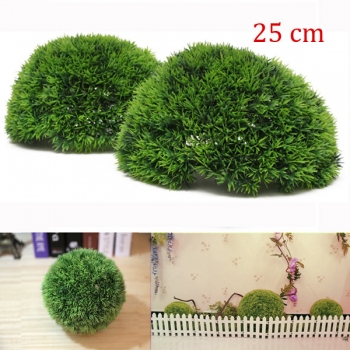 25cm Kunststoff künstliche Conifer Topiary Gras Kugel Hochzeit Garten hängende Dekoration