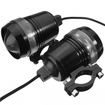2pcs 12V 30W Motorrad U3 LED Engel Auge Driving Nebel Spot Weiße Scheinwerfer Hi/Lo