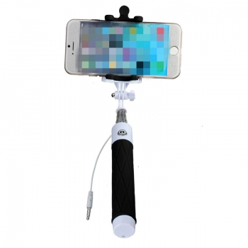 Mini Faltbarer Teleskop-Draht Selfie Stick mit Rückspiegel für Smartphone