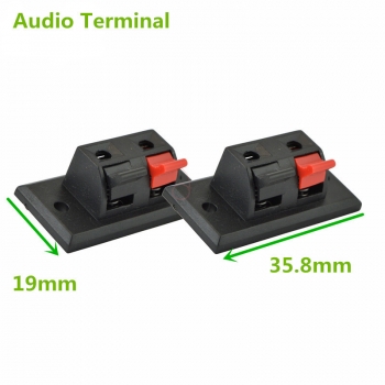 2pcs Audio Lautsprecher Klemmen Test Frühjahr Klemmen Clip AC 50V 3A