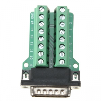 15pin D-SUB DB15-Stecker Breakout-Karte Anschlussklemmenanschlussblock