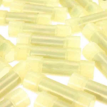 100pcs Gelb Nylon isolierte Stoßverbinder Elektrische Draht Terminals 22-10AWG