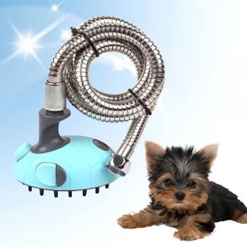 Multifunktionale Haustier Hund Katze Duschkopf Shampoo Bürsten Kosmetik Badewasser Spray Sprüher