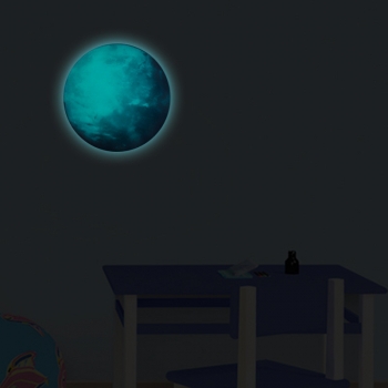 30cm Earth Globe Mond Wand Aufkleber Removable Glühen im dunklen leuchtenden Aufkleber Home Decor