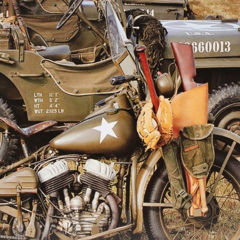 20x30cm US Armee des Zweiten Weltkriegs Harley Military Motorrad Blech Zeichnung Anmelden Metall Wand Dekor