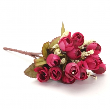 15 Köpfe künstliche Rosen Silk Blumen Bonquet Startseite Hochzeit Brautdekoration