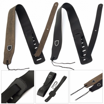 Gitarrengurt Einstellbare Gitarre E Bass Dickes Leder Python Haut Muster