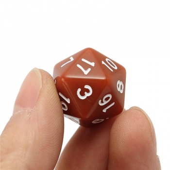 1PC D20 Gaming Würfel Zwanzig Sided Die RPG Für Geburtstagsfeiern Spiel Spielzeug Zufällige Farbe