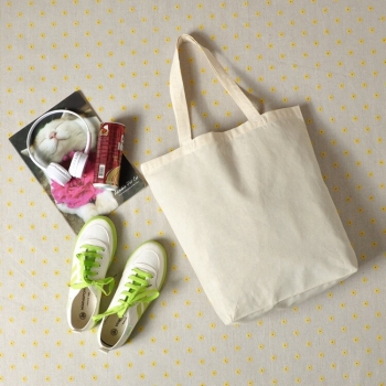 Canvas Blank Tasche Wiederverwendbare DIY Schulter Einkaufstasche Einkaufs Shopper 