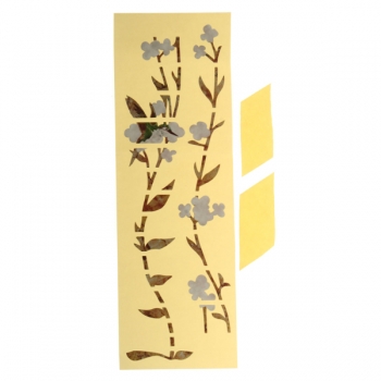 Gitarre Bass Inlay Sticker Aufkleber Fretboard Marker Elagant Blumen und Gras Art