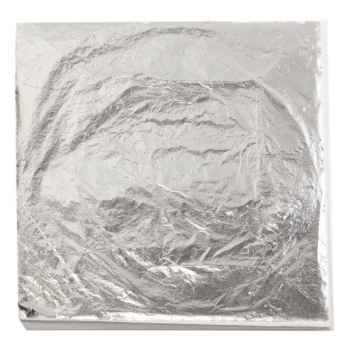 100 Blätter Aluminium Blatt 14x14cm Folie Einwickelpapier für Vergoldung Kunst Handwerk Arbeit