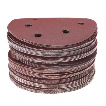 50pcs 125mm Schleif Sand Discs Schleifpapier 6 Löcher Schleifscheiben 40-800 Grit Schleifpapiere