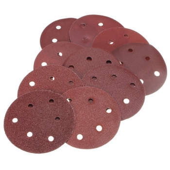 50pcs 125mm Schleif Sand Discs Schleifpapier 6 Löcher Schleifscheiben 40-800 Grit Schleifpapiere