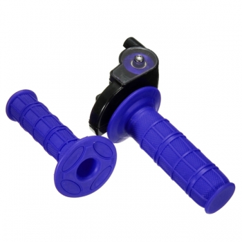 22mm Drosselklappen Grips Twist mit Kabel Schnellverschluss für 140cc 150cc Pit Dirt Bike Blau