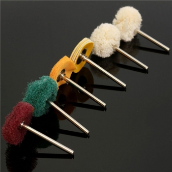 6pcs Polierer Puffer Polierscheibe Polierpad Kit für Dremel