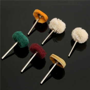 6pcs Polierer Puffer Polierscheibe Polierpad Kit für Dremel