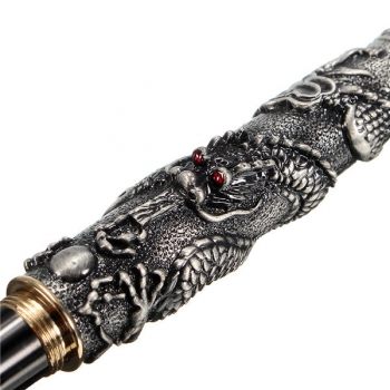 Jinhao Drachen Prägeart Füllfederhalter Clip Medium Nib 18 KGP Business Men Geschenke