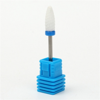 Elektrische Nagel Schleifkopf Bohrer Keramik runde weiße Nagelbohrer