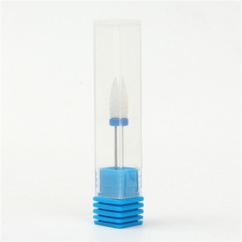 Elektrische Nagel Schleifkopf Bohrer Keramik runde weiße Nagelbohrer