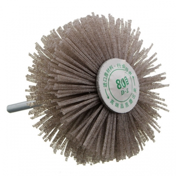 6mm Schaft 80 Grit Schleifscheibe Pinsel Holzverarbeitung Polierscheibe