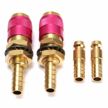 2 Sets Wassergekühlte Gasadapter Schnellverbinder Passend für WIG Schweißbrenner