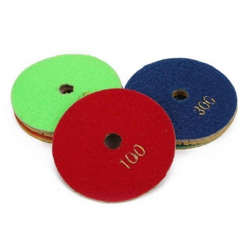 8pcs 4 Zoll 50-3000 Grit Wet Dry Diamantpolierauflagen Set mit Self-Adhesive Disc Polierwerkzeug