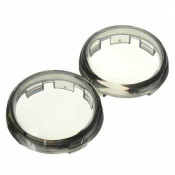 Paar Blinkerleuchte Rauch-Objektiv-Abdeckung für 1986-1915 Harley Dyna Softail Sport
