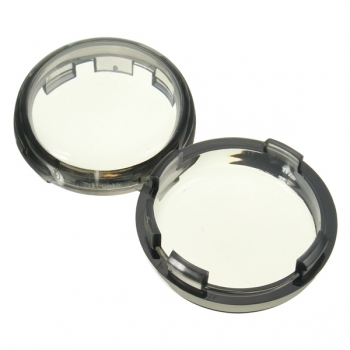 Paar Blinkerleuchte Rauch-Objektiv-Abdeckung für 1986-1915 Harley Dyna Softail Sport