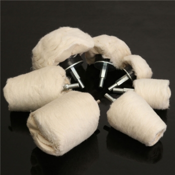 7pcs Polieren Schwabbelscheibe Polierauflage Mop Kit Schleifwerkzeug