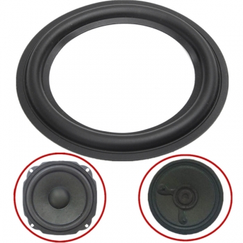Schwarz 6.5 Zoll Lautsprecher Surround Dekorativ Kreis Reparatur Schaum für Bass Woofer Horn