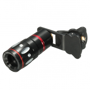 4in1 10X 180 Grad Selfie Tele Fisheye Makro Objektiv Clamp Weitwinkel Clip für iPhone Samsung