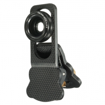 4in1 10X 180 Grad Selfie Tele Fisheye Makro Objektiv Clamp Weitwinkel Clip für iPhone Samsung