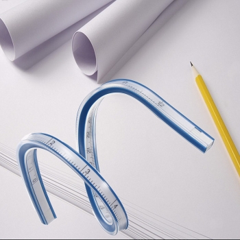 30cm Flexible Plastic Lineal Messen Messgerät Lineal Technische Curve