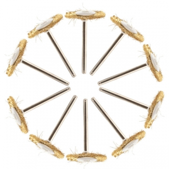 136pcs 3.175 mm Schaft Stahl oder Messingdrahtbürste Bleistift Pinsel Für Dremel Präzisionswerkzeuge