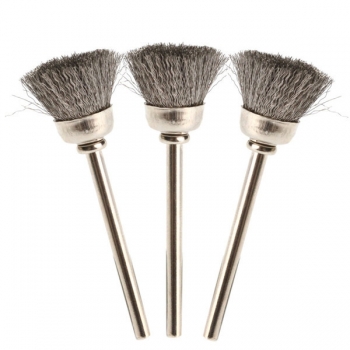 136pcs 3.175 mm Schaft Stahl oder Messingdrahtbürste Bleistift Pinsel Für Dremel Präzisionswerkzeuge