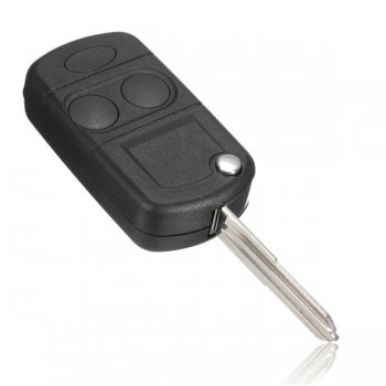 2 BTN Fern Falten Keyless Fob Fall Shell &amp; ungeschnittenes Blatt für Land Rover Discovery